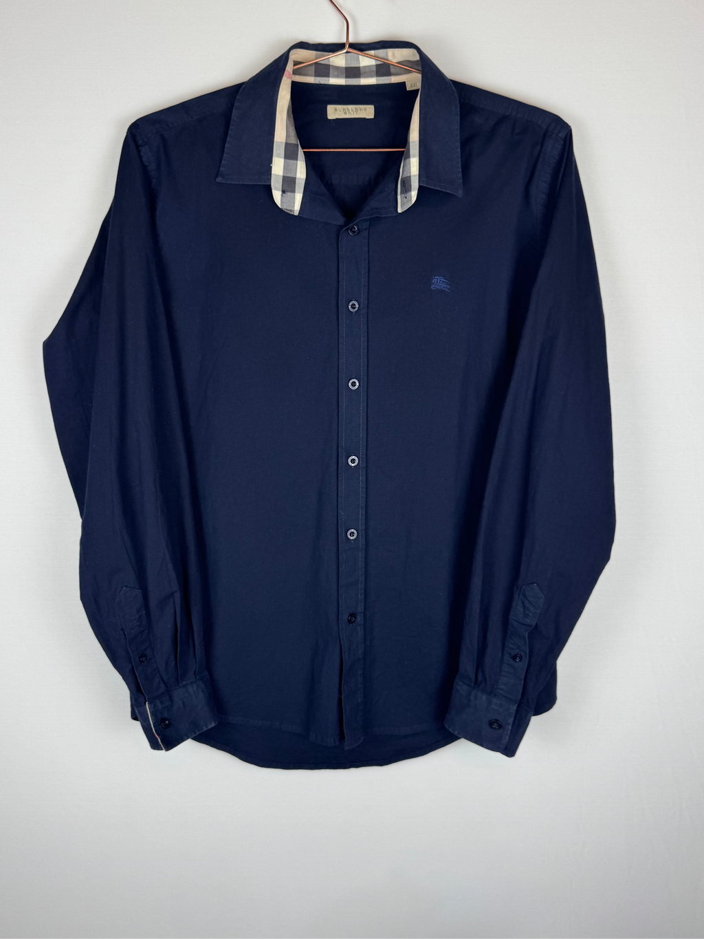Burberry Navy Button-up shirt