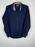 Burberry Navy Button-up shirt