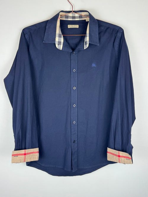 Burberry Navy Button-up shirt