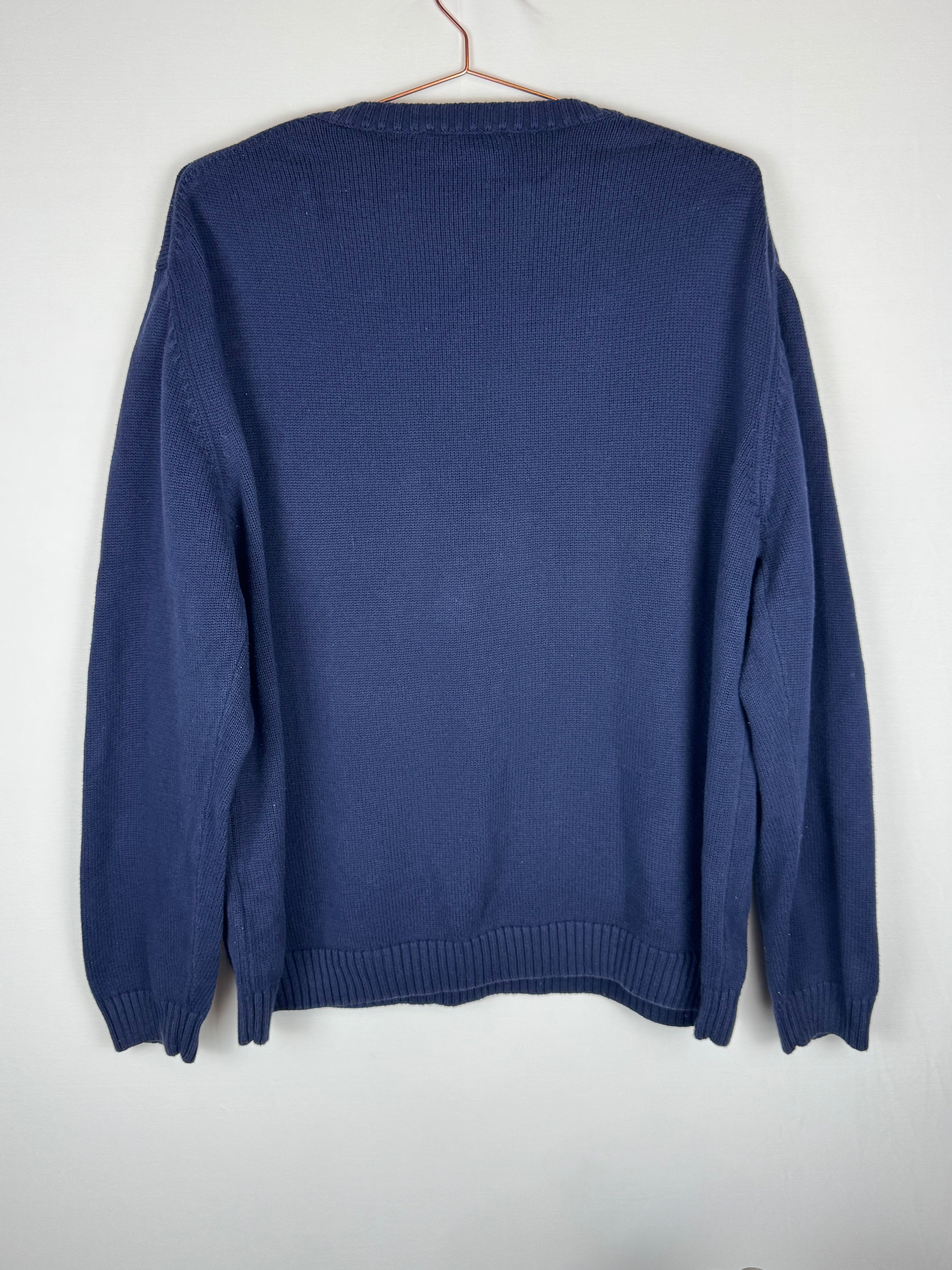 Yves Saint Laurent Navy Blue Knitted Jumper