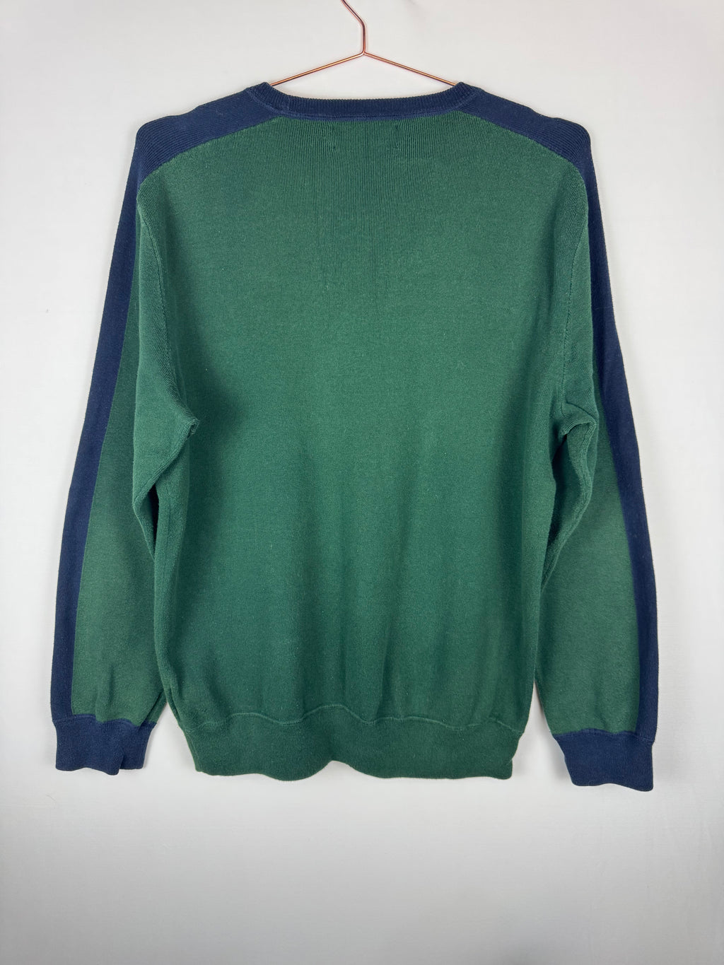 Polo Ralph Lauren Green and Navy Knitted Jumper