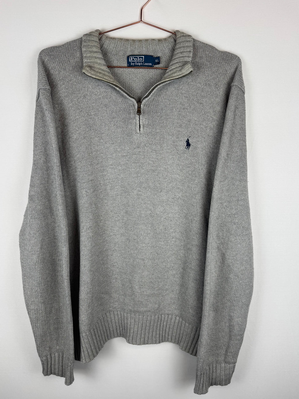 Ralph Lauren Grey Quarter-Zip Jumper