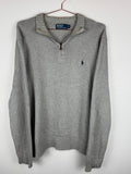 Ralph Lauren Grey Quarter-Zip Jumper