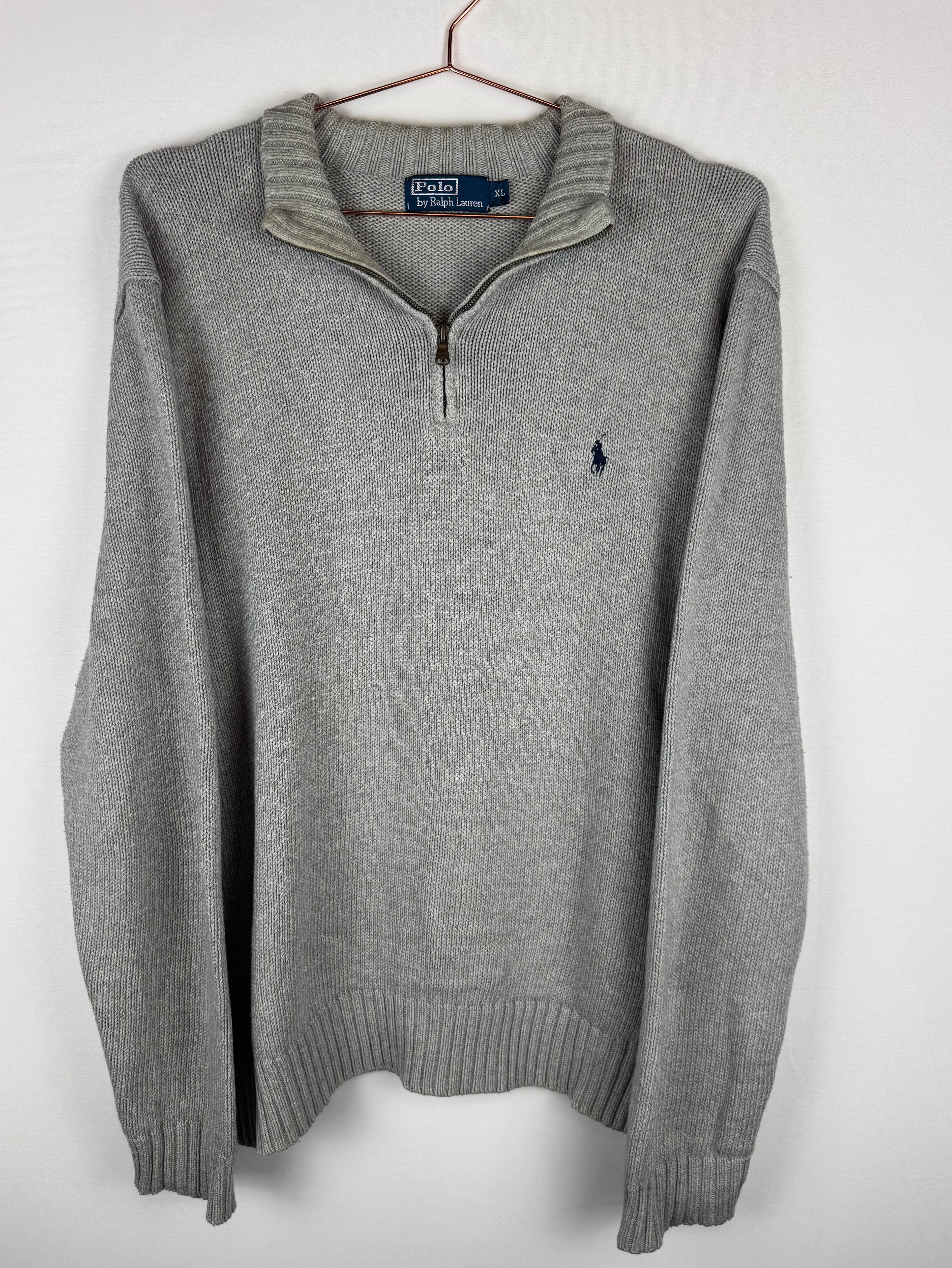 Ralph Lauren Grey Quarter-Zip Jumper