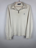 Ralph Lauren Cream Quarter-Zip Jumper