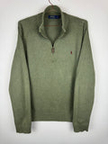 Ralph Lauren Sage Green Quarter-Zip Jumper