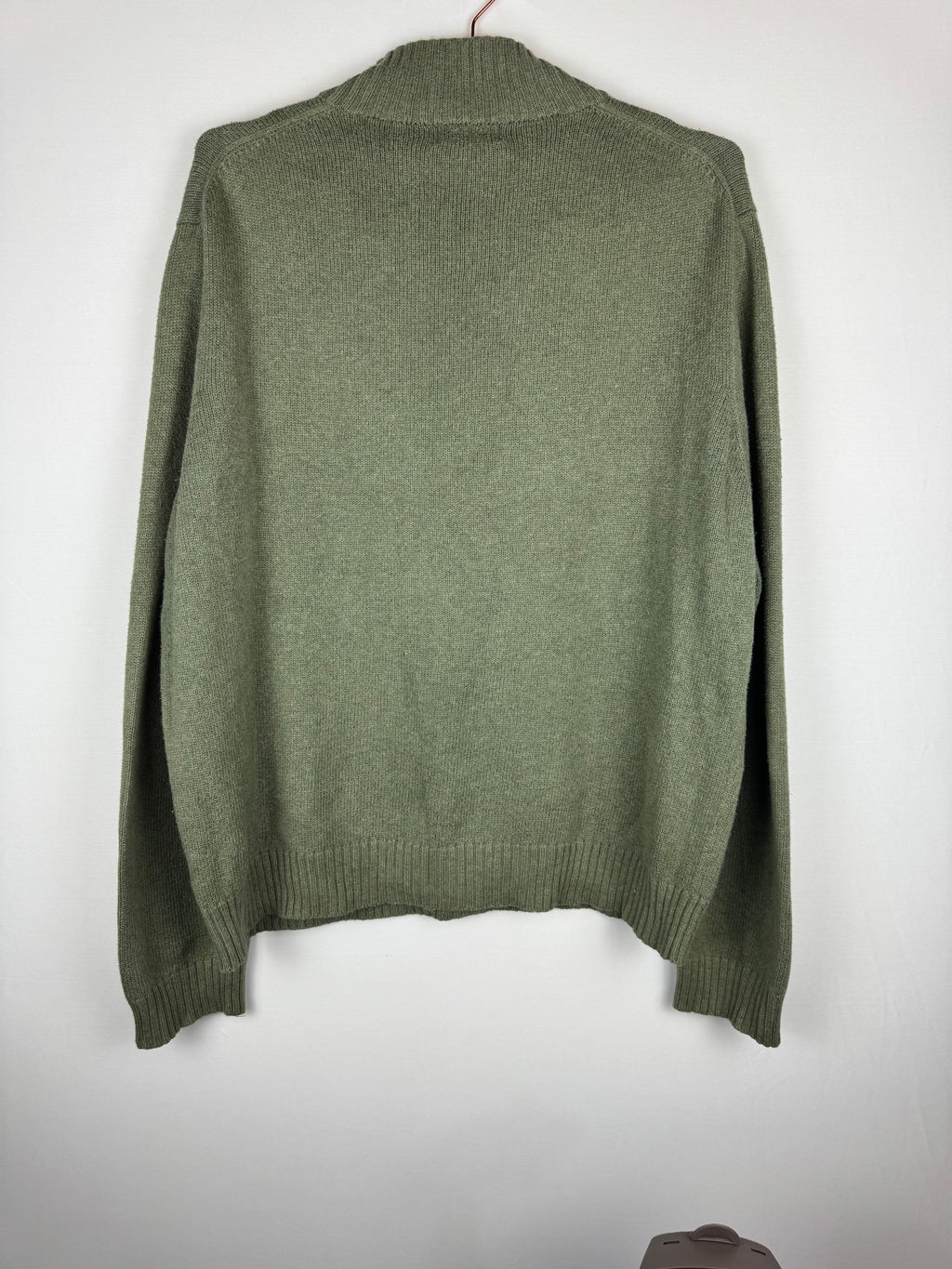 Ralph Lauren Sage Green Quarter-Zip Jumper