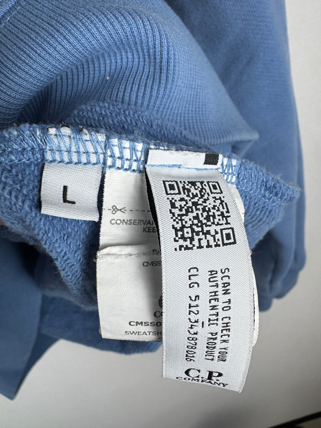 C.P. Company Light Blue Crewneck Sweatshirt