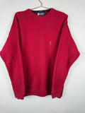 Chaps Ralph Lauren Red Crewneck Sweater