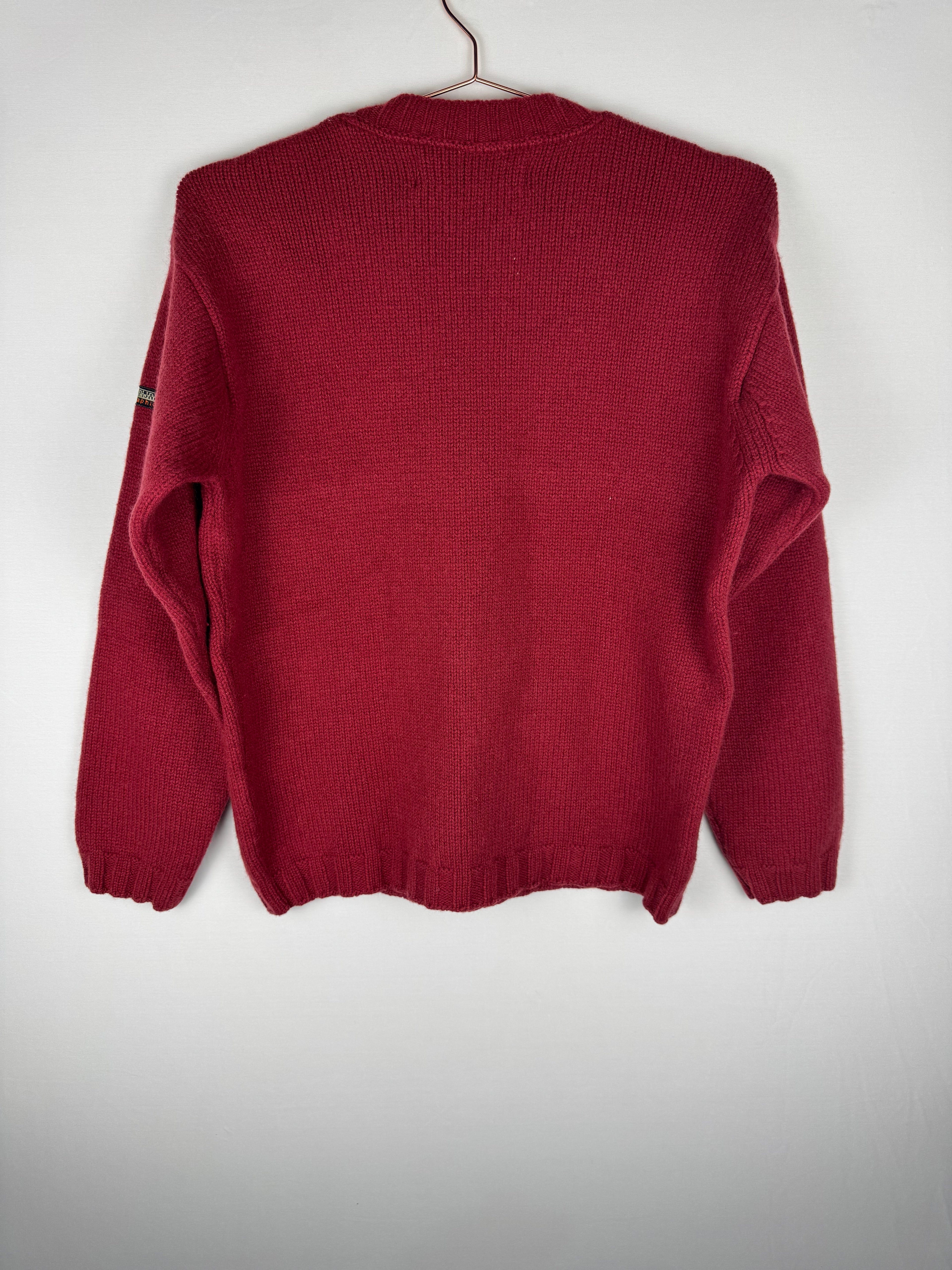 Napapijri Red Norwegian Flag Knitted Jumper