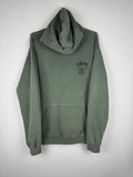 Stussy Washed Olive Green Hoodie