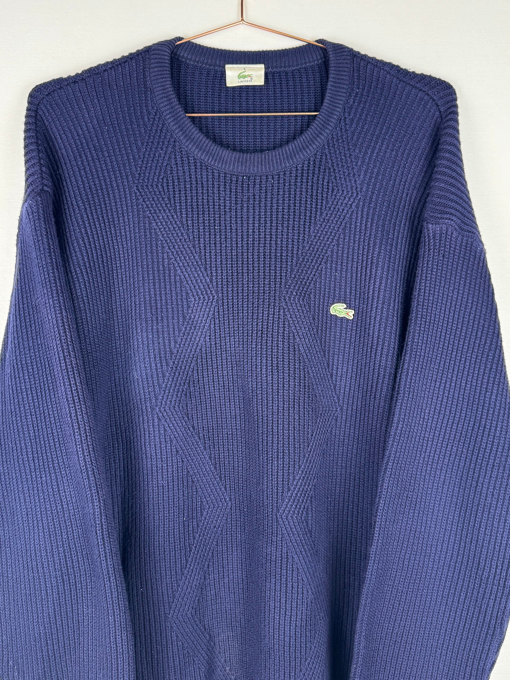 Lacoste Navy Blue Heavyweight Knitted Sweater
