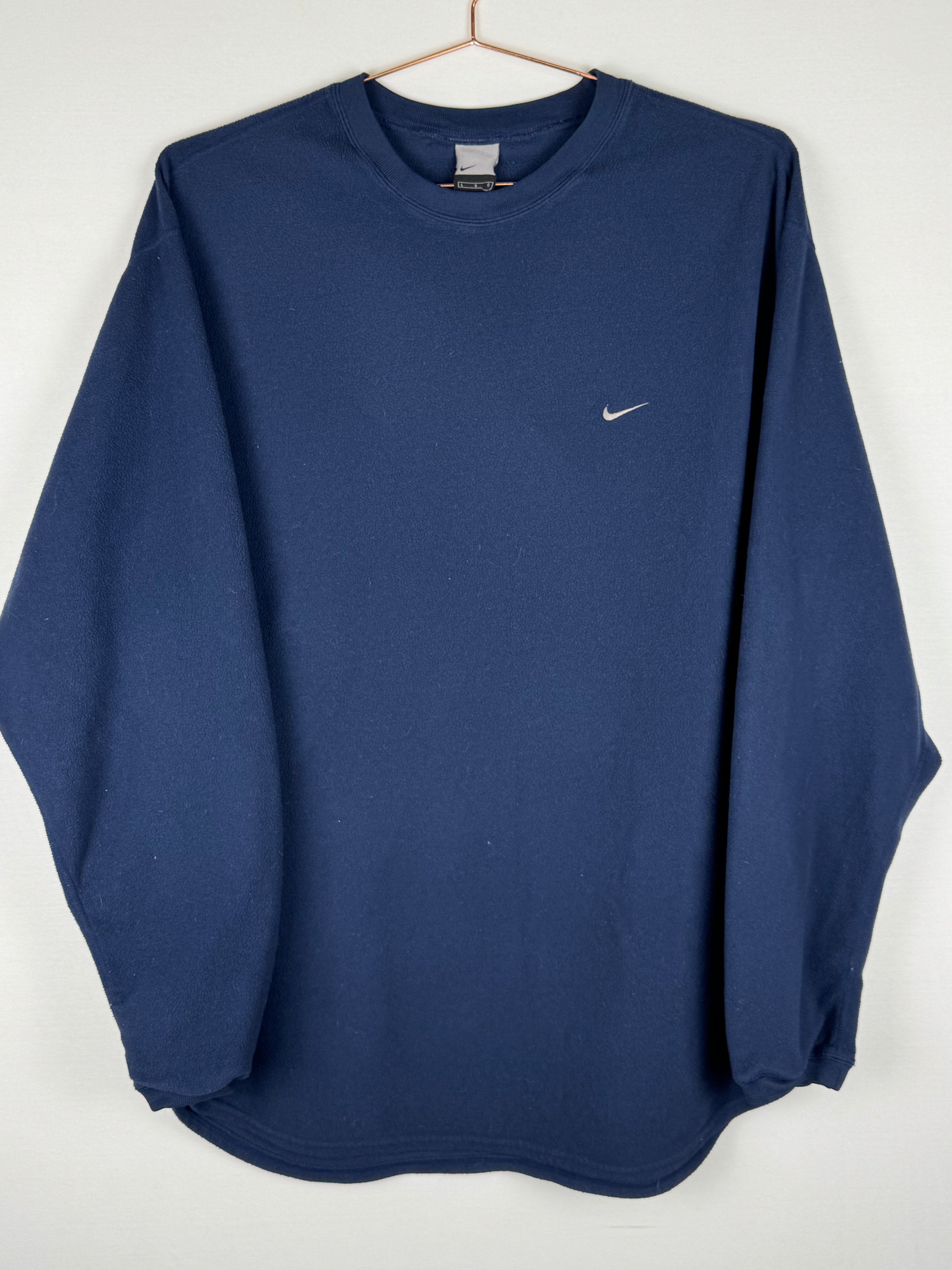 Navy Nike 90s Crewneck Fleece