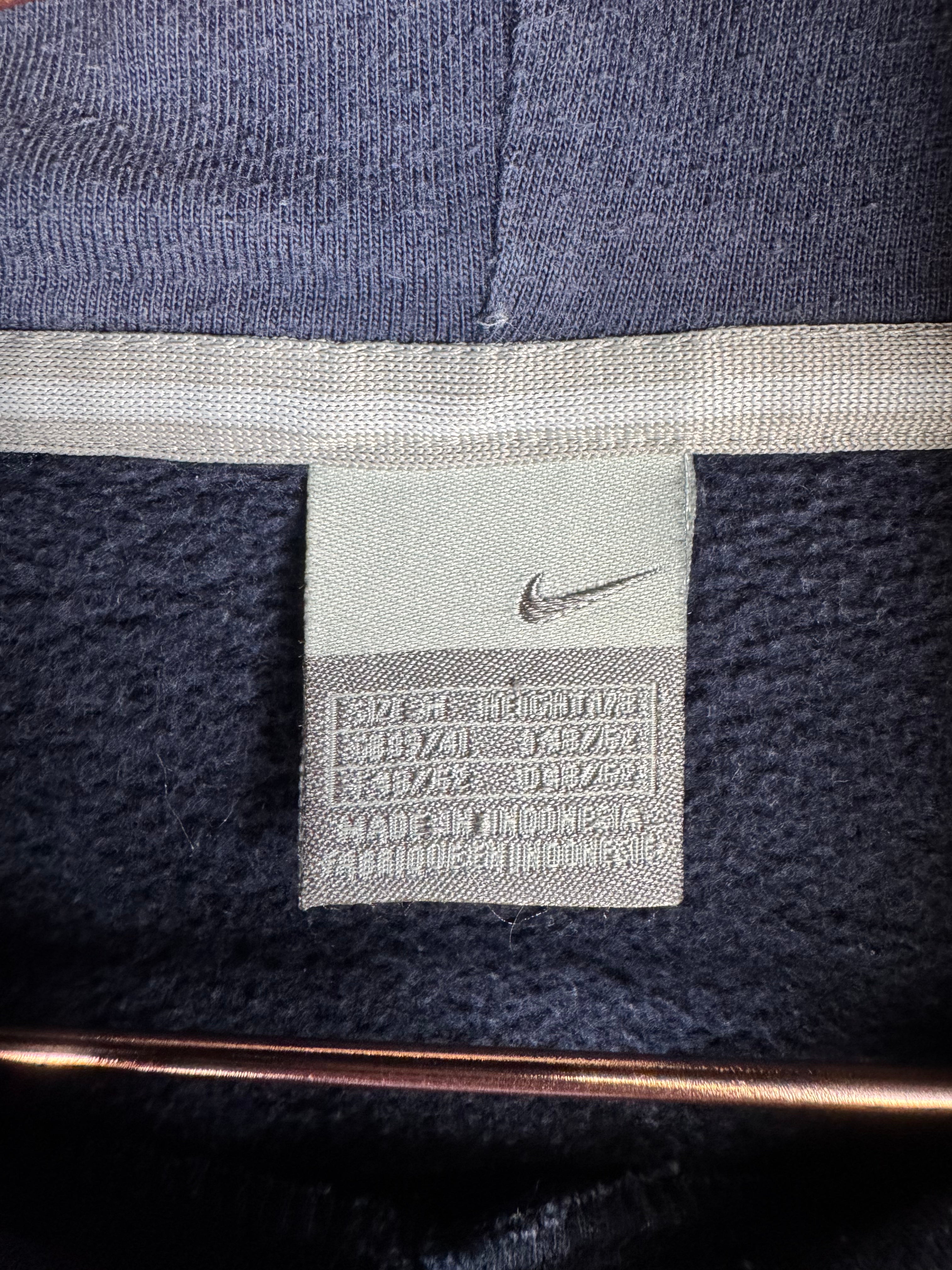 Early 2000s Nike Hoodie in Navy Blue