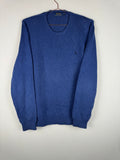 Ralph Lauren Blue Knitted Crewneck Jumper.