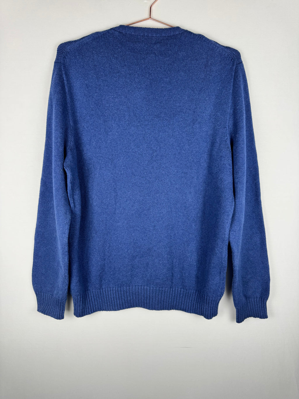 Ralph Lauren Blue Knitted Crewneck Jumper.