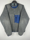 Grey Patagonia Sherpa Full-Zip Fleece