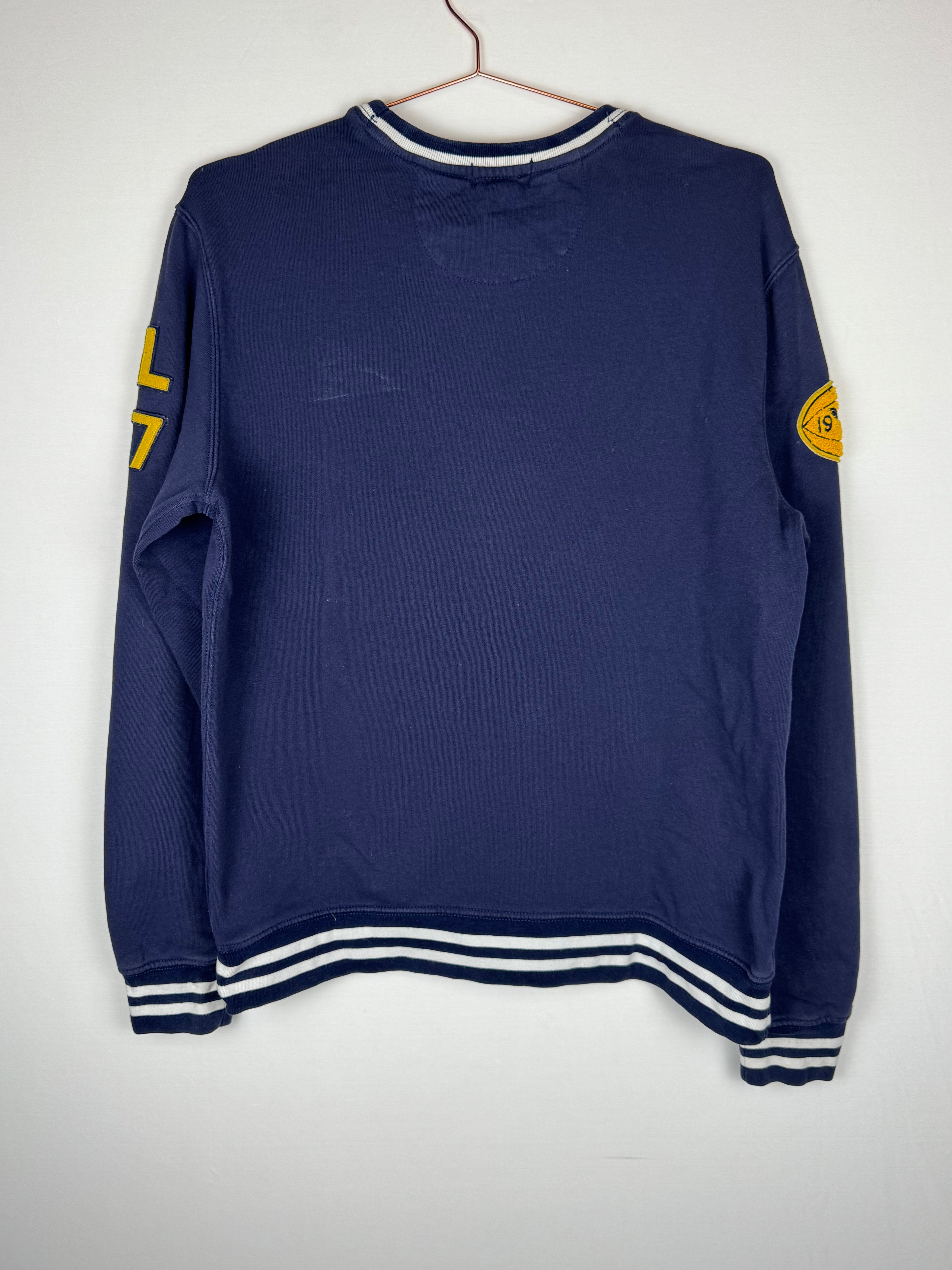 Ralph Lauren Navy Blue Athletic Club Graphic Sweatshirt