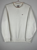 Tommy Jeans White Crewneck Sweatshirt