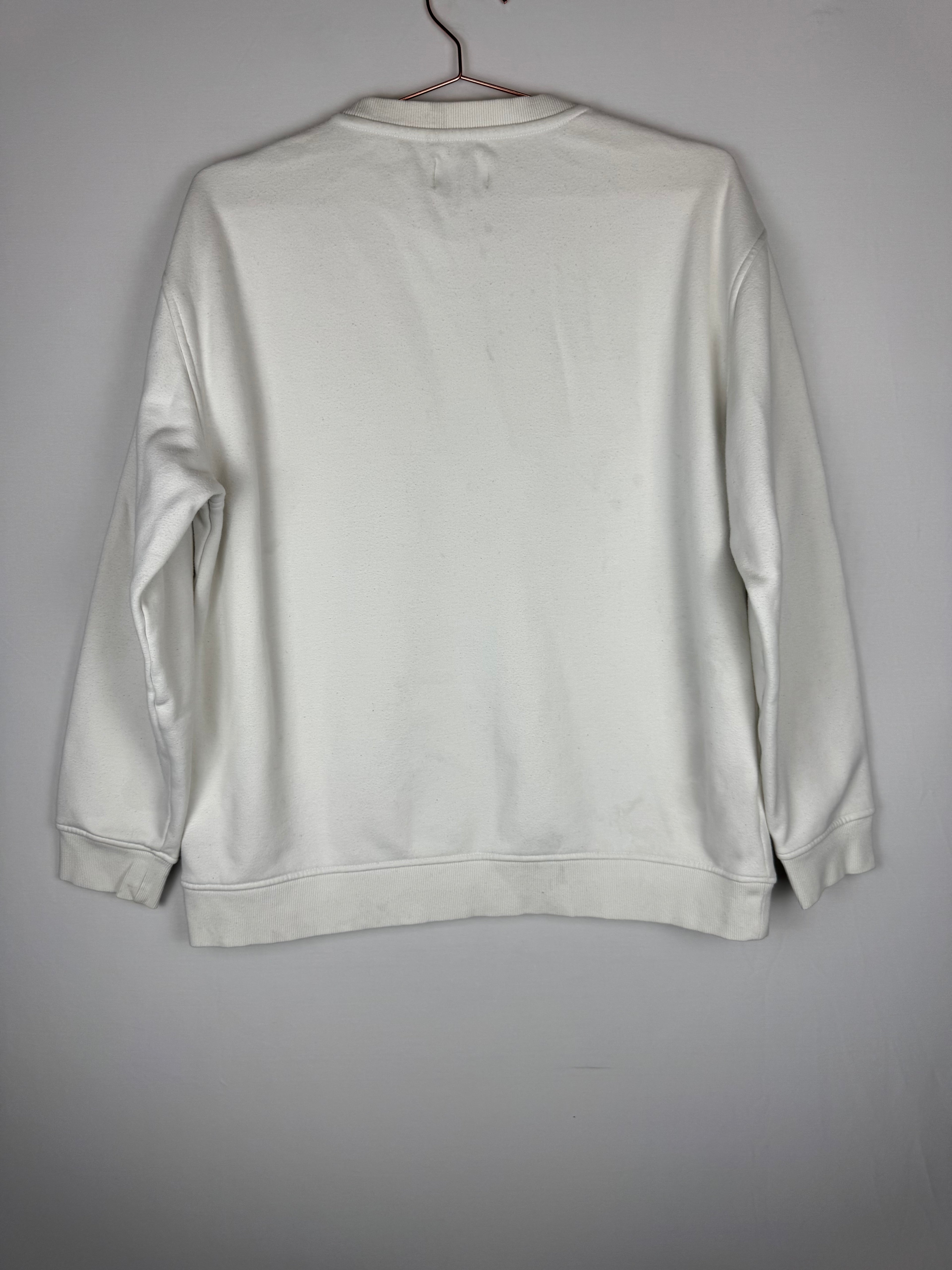 Tommy Jeans White Crewneck Sweatshirt