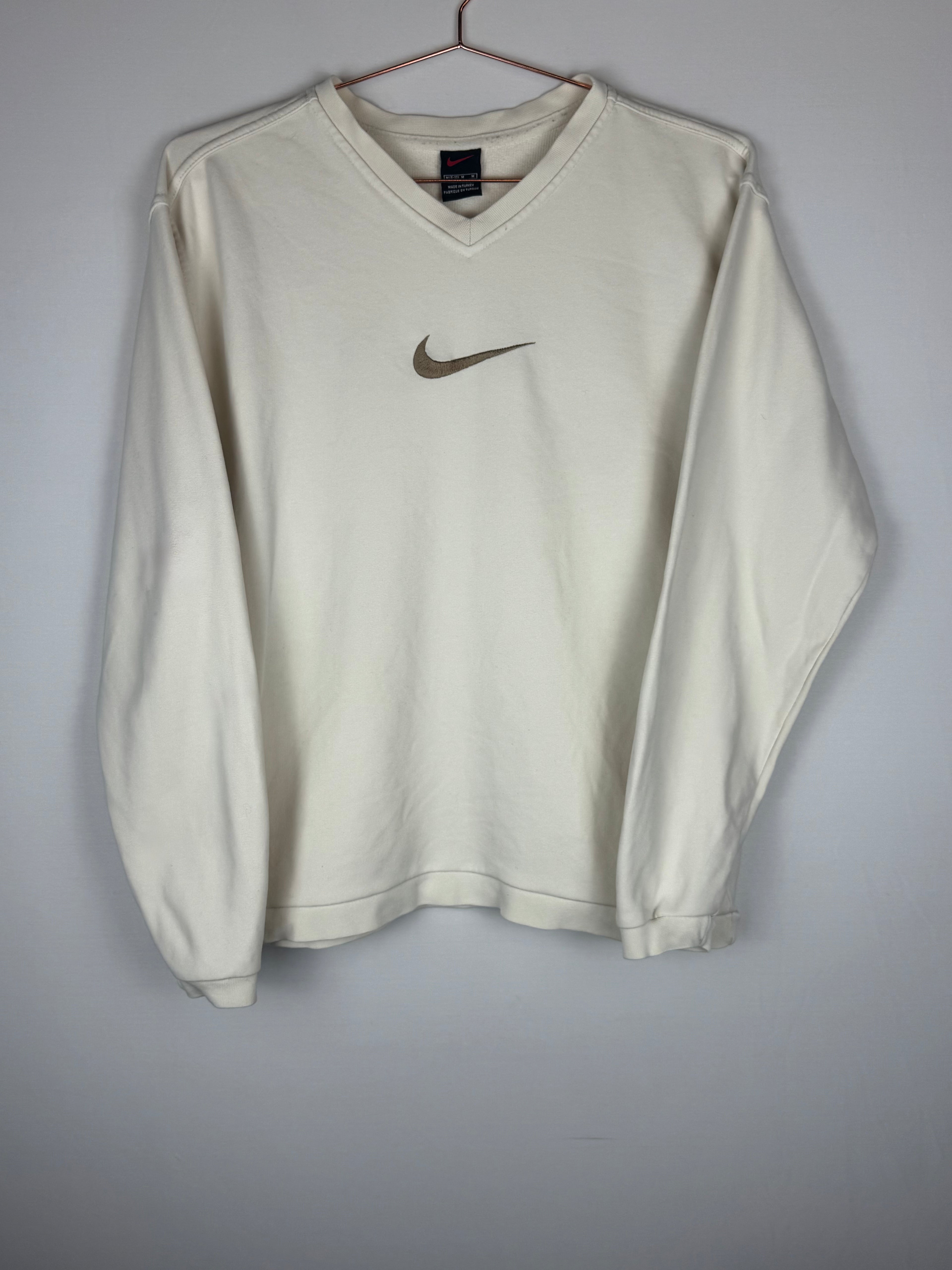 2000s Nike Cream Centre Swoosh Sweatshirt