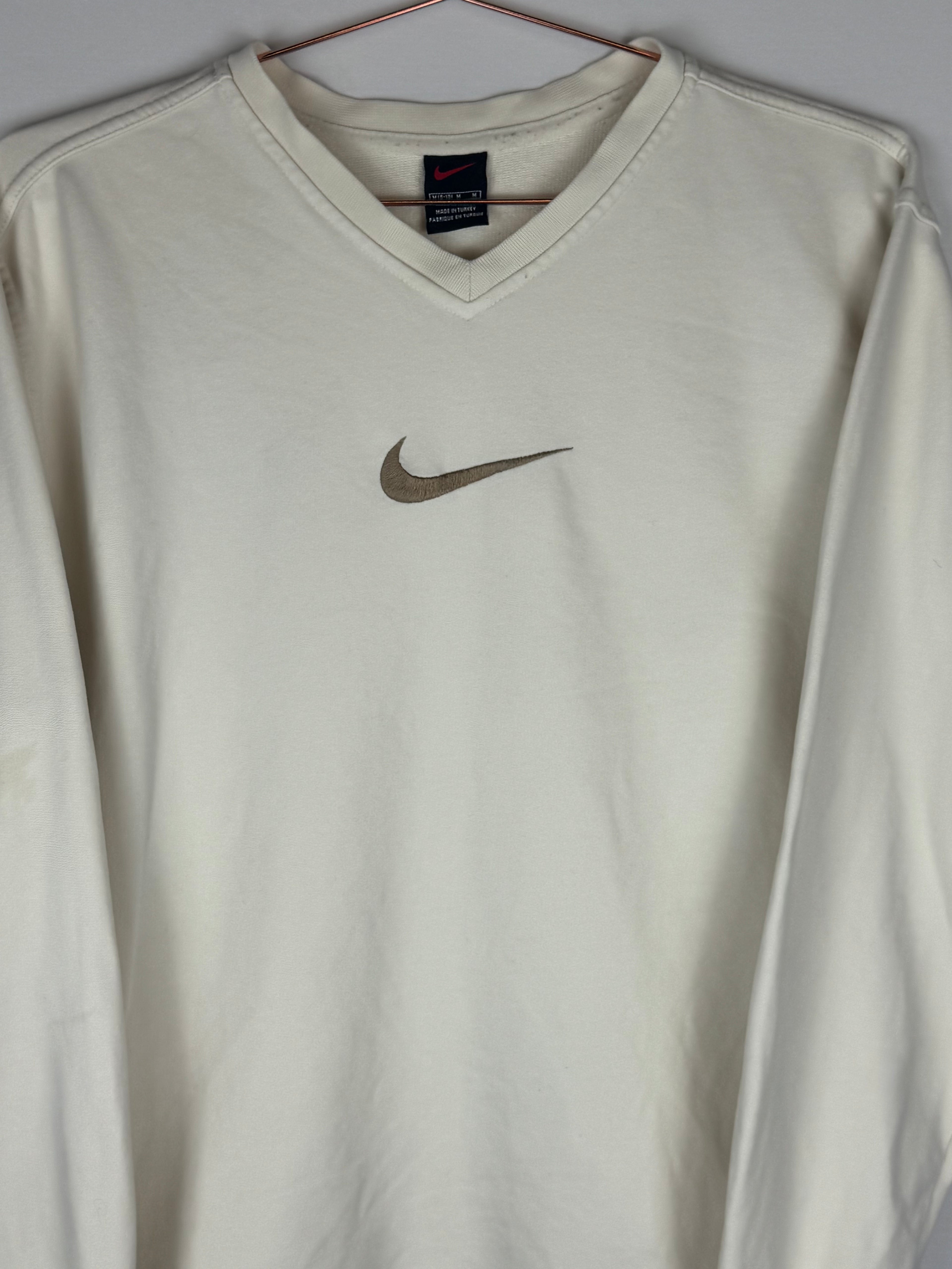 2000s Nike Cream Centre Swoosh Sweatshirt
