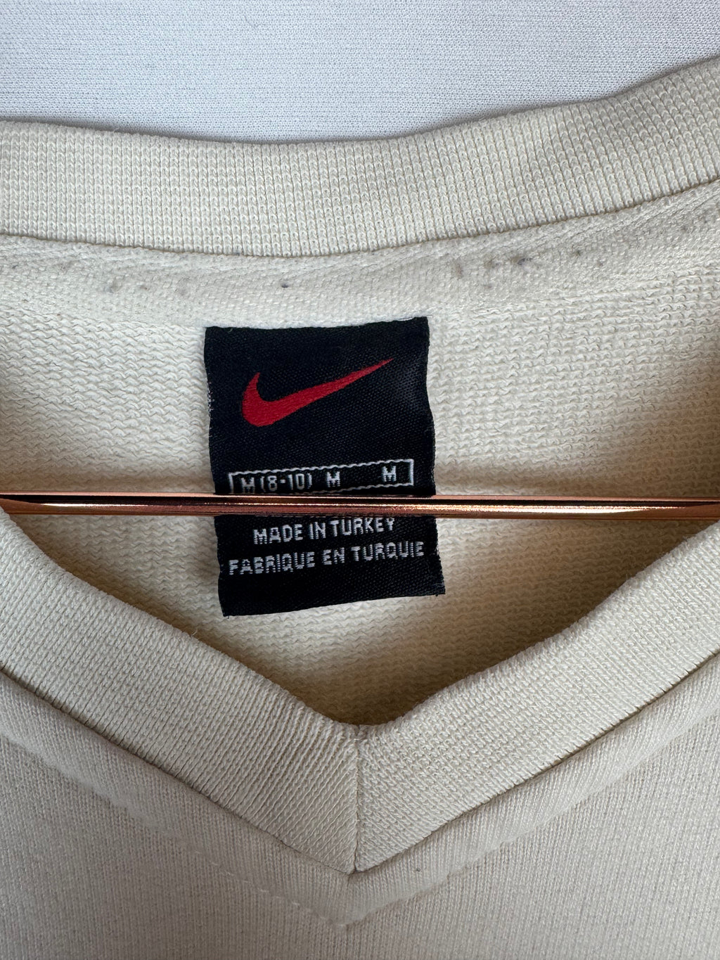 2000s Nike Cream Centre Swoosh Sweatshirt