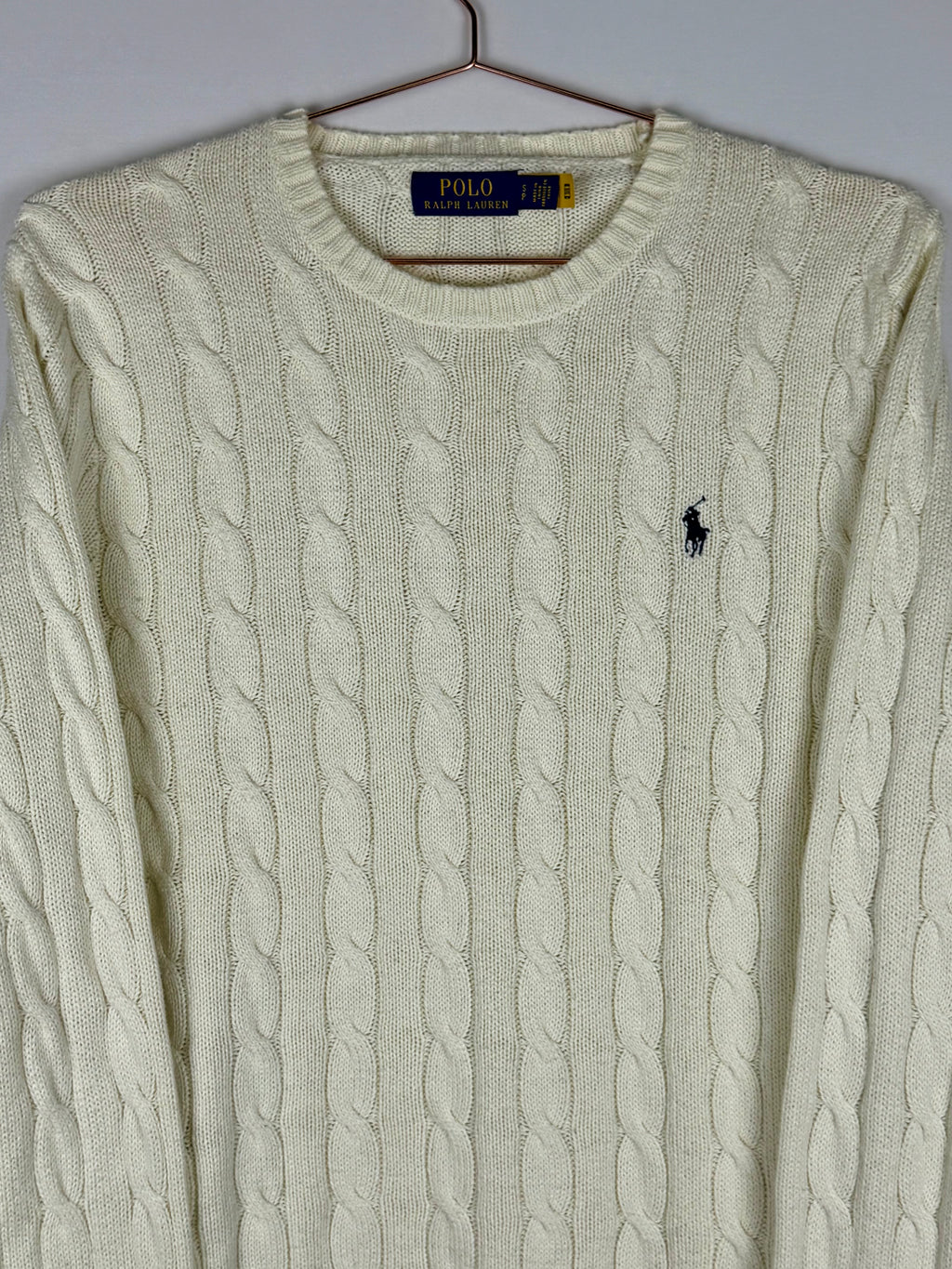 Ralph Lauren Cream Cable Knitted Jumper