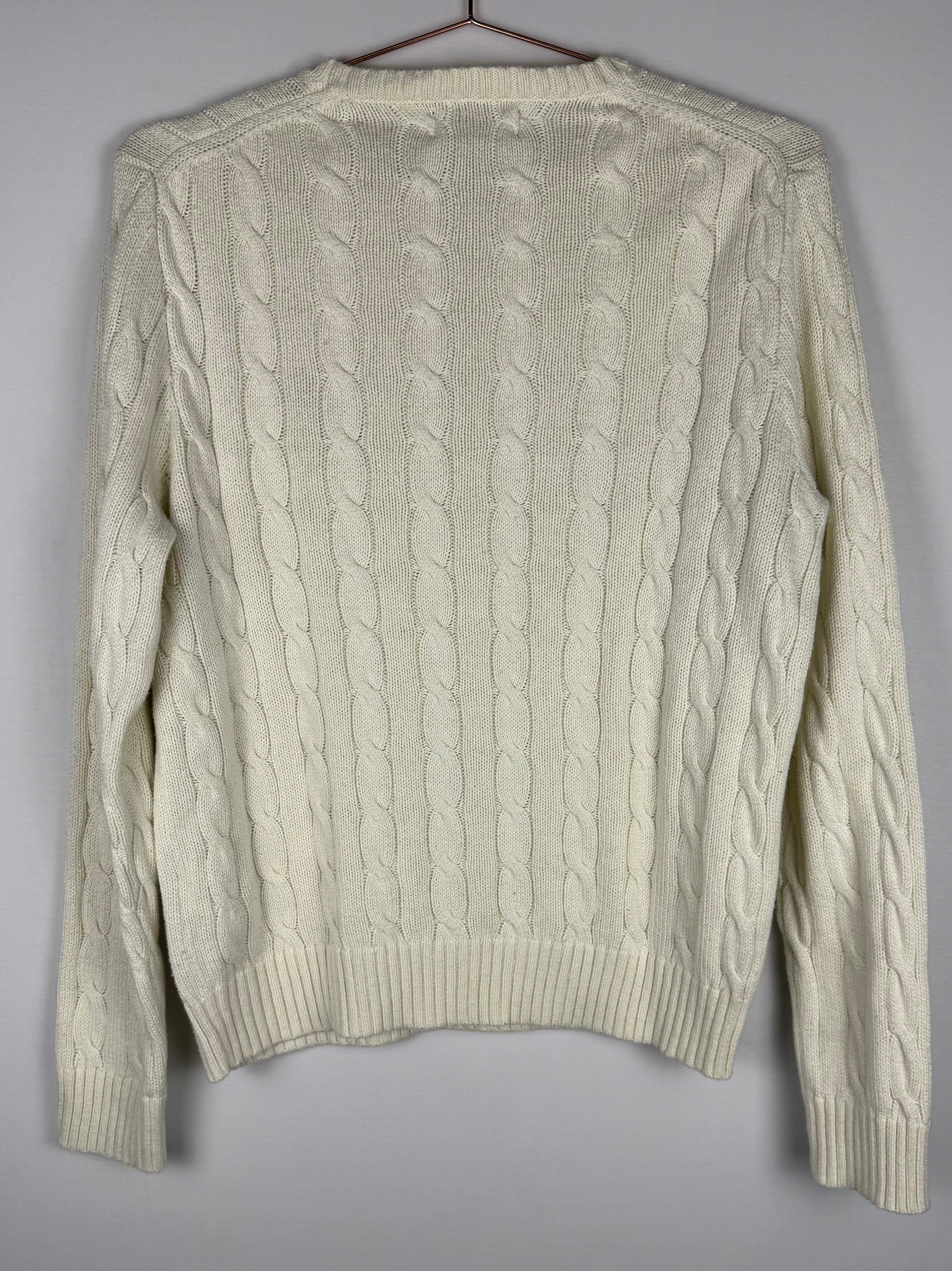 Ralph Lauren Cream Cable Knitted Jumper