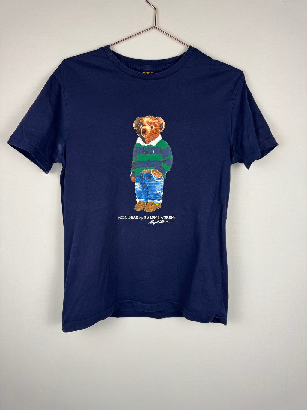 Ralph Lauren Navy Blue Teddy Bear T-shirt