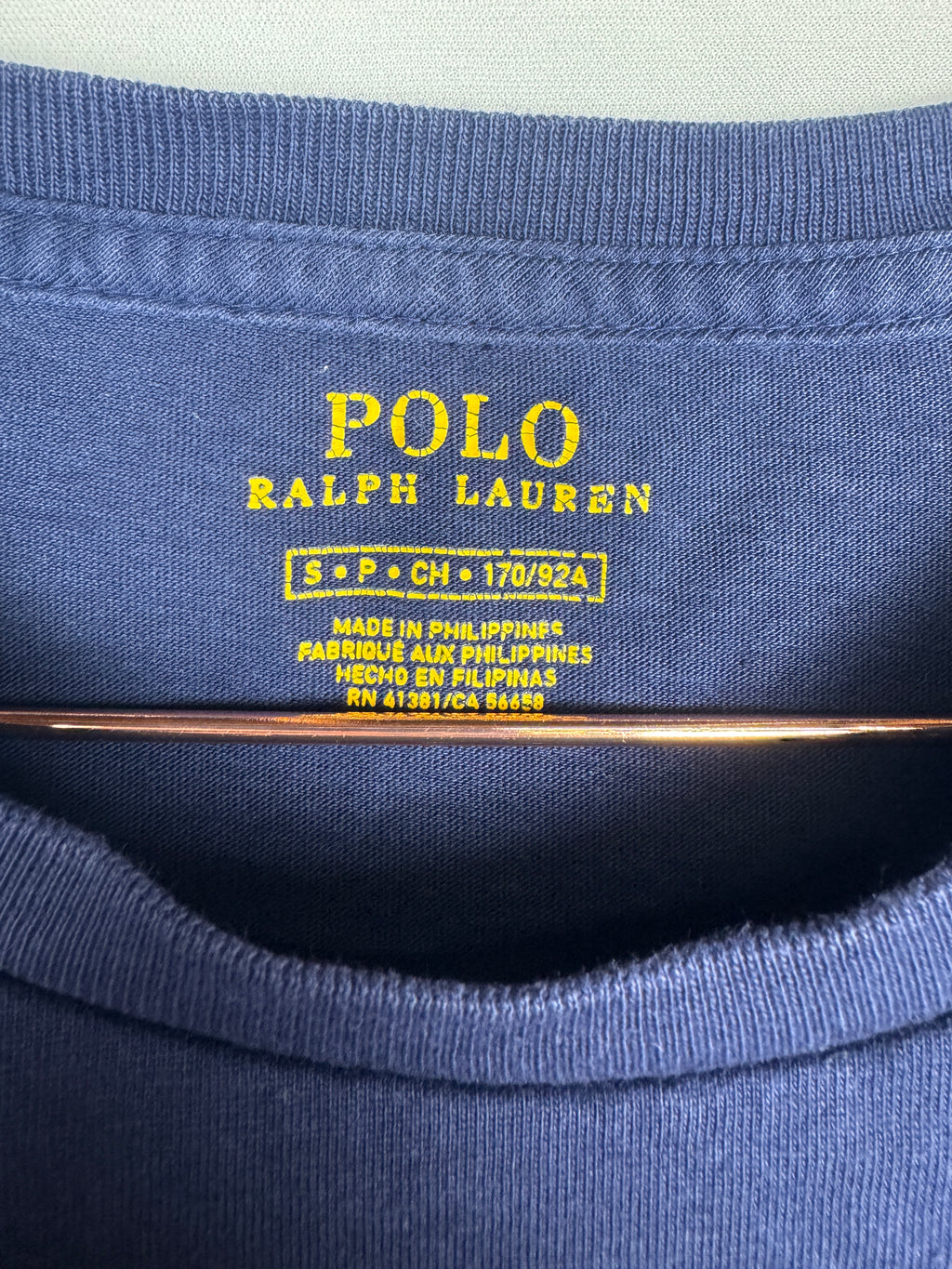 Ralph Lauren Navy Blue Teddy Bear T-shirt