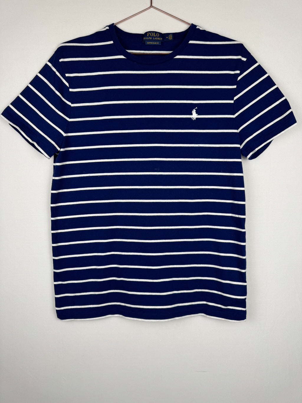 Ralph Lauren Striped Navy and White T-shirt