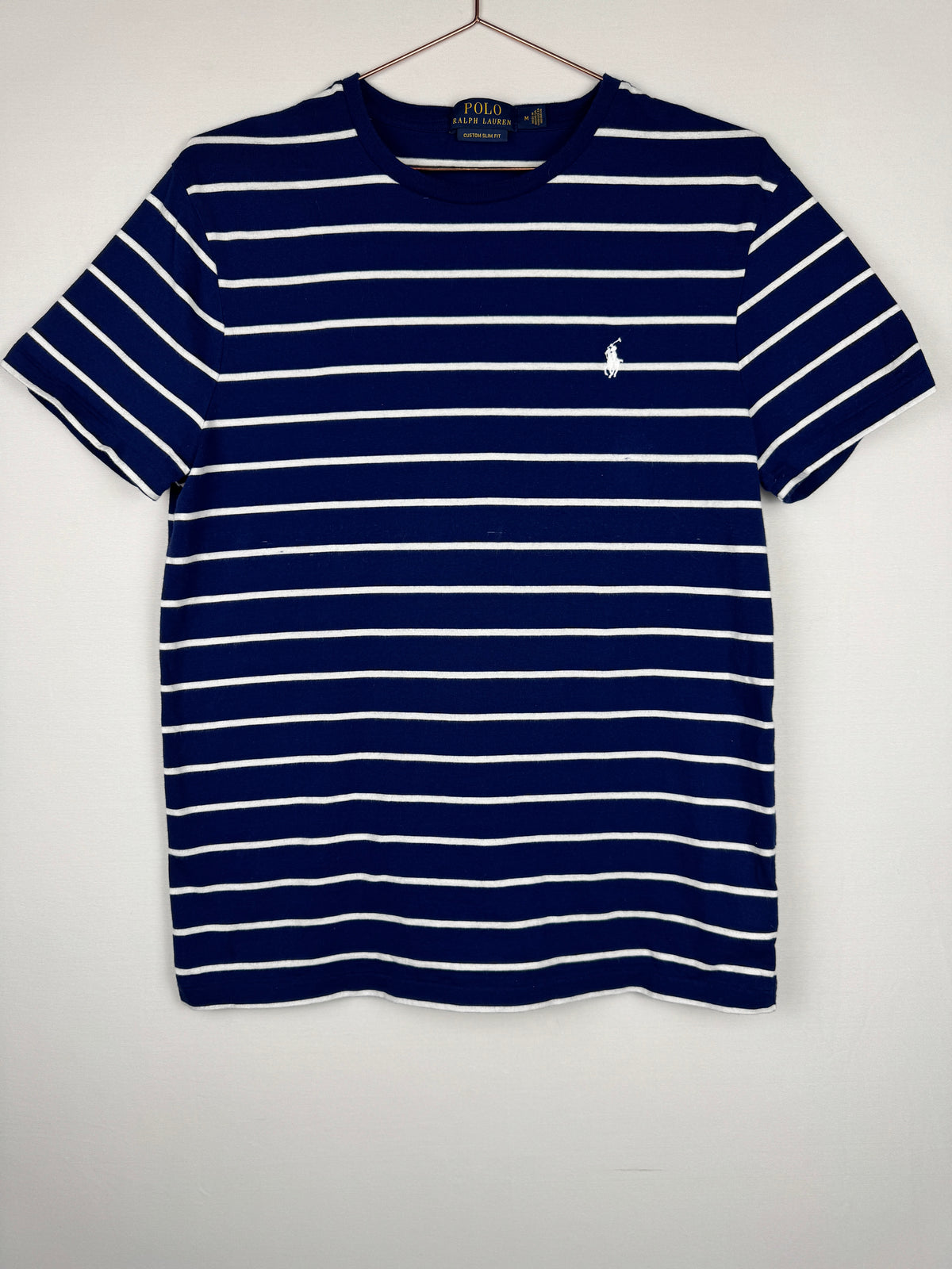 Ralph Lauren Striped Navy and White T-shirt