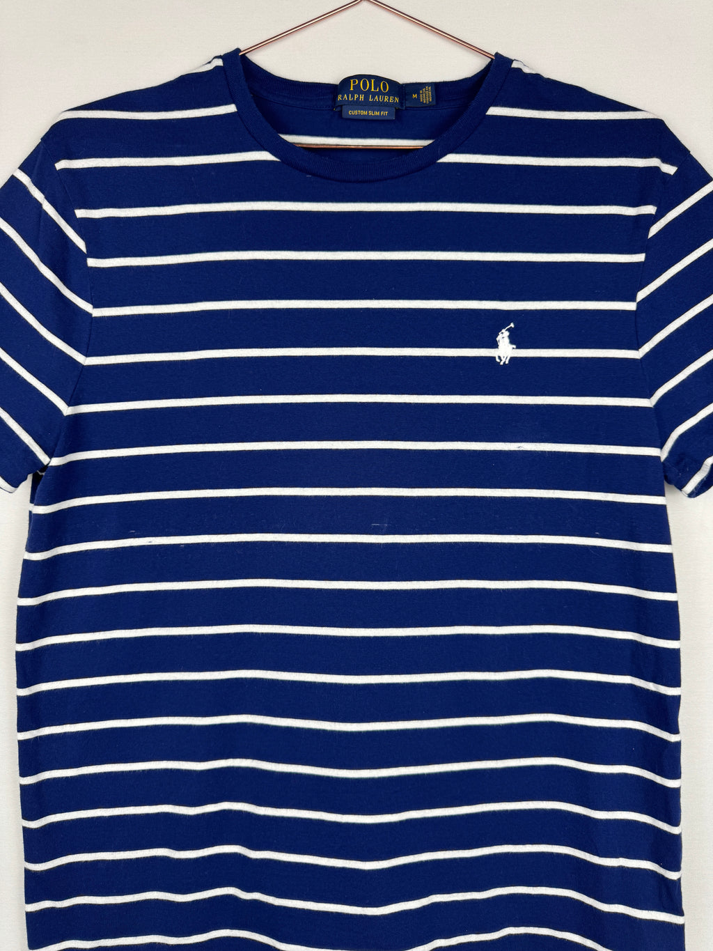 Ralph Lauren Striped Navy and White T-shirt