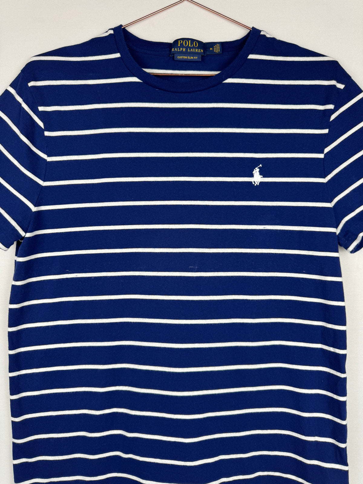 Ralph Lauren Striped Navy and White T-shirt