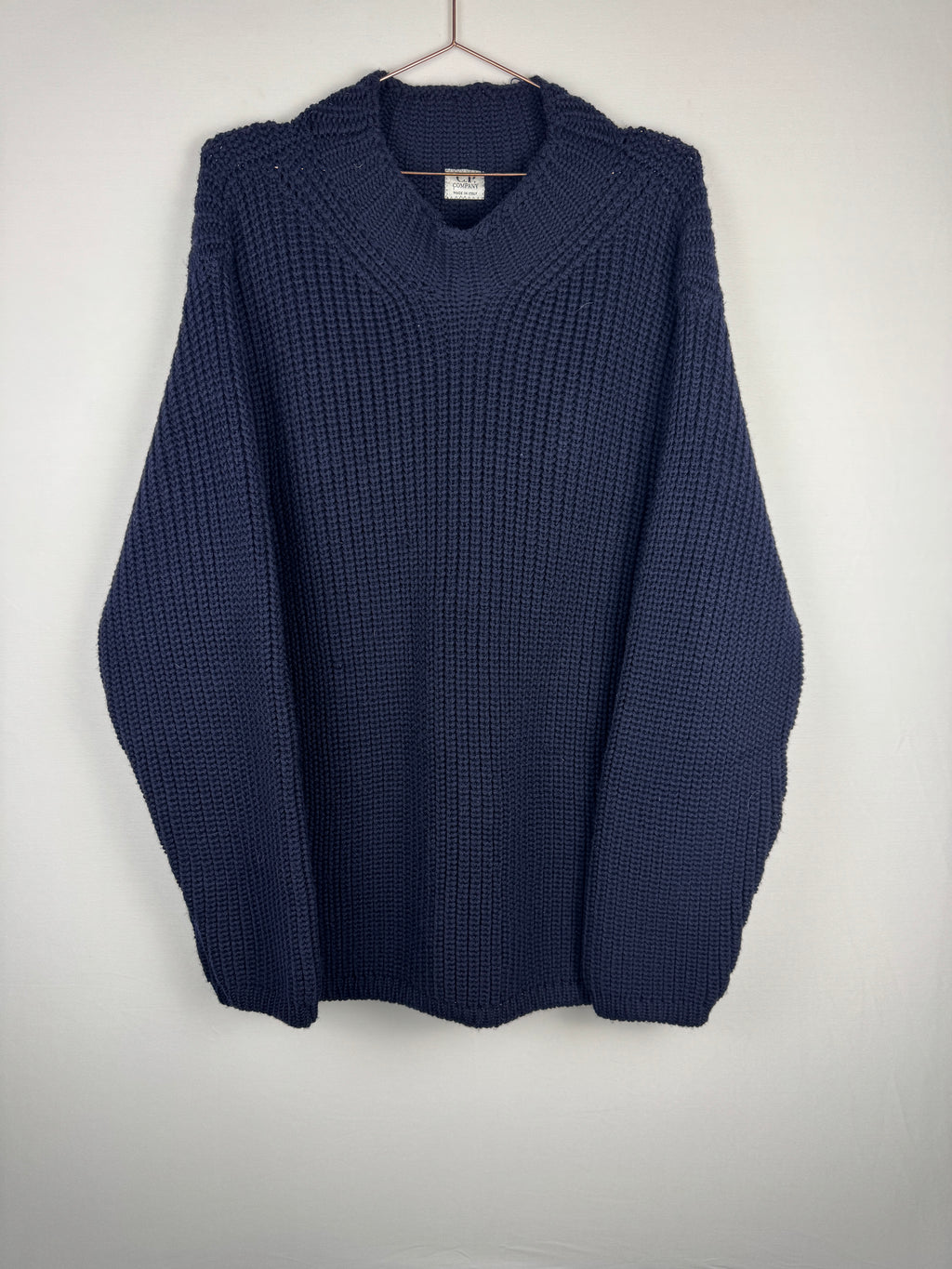 C.P. Company Navy Heavy Knitted Jumper