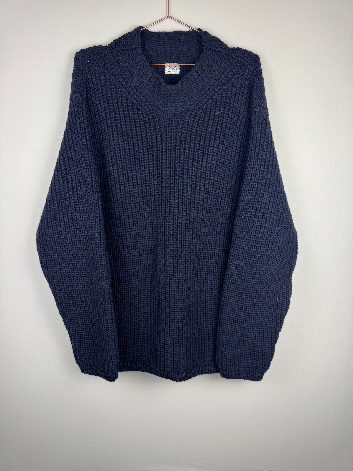 C.P. Company Navy Heavy Knitted Jumper