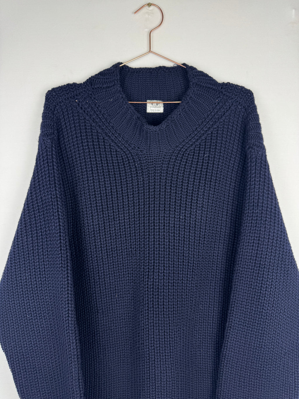 C.P. Company Navy Heavy Knitted Jumper