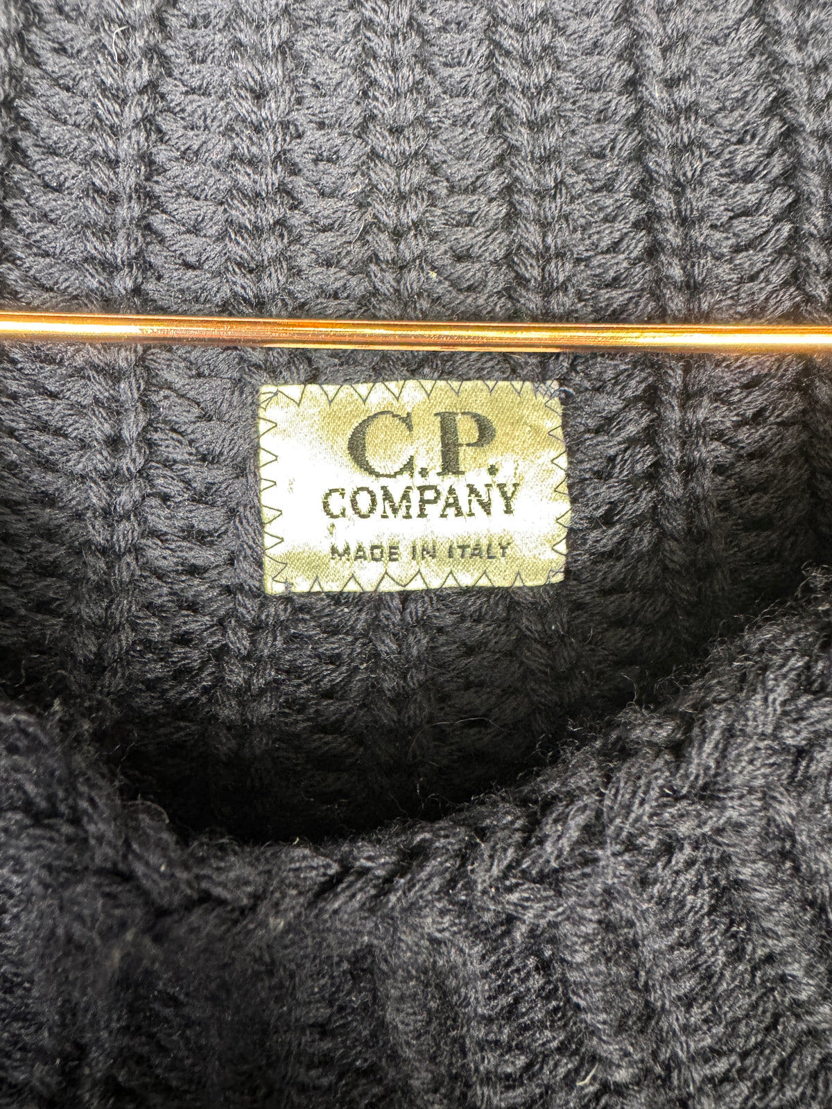 C.P. Company Navy Heavy Knitted Jumper