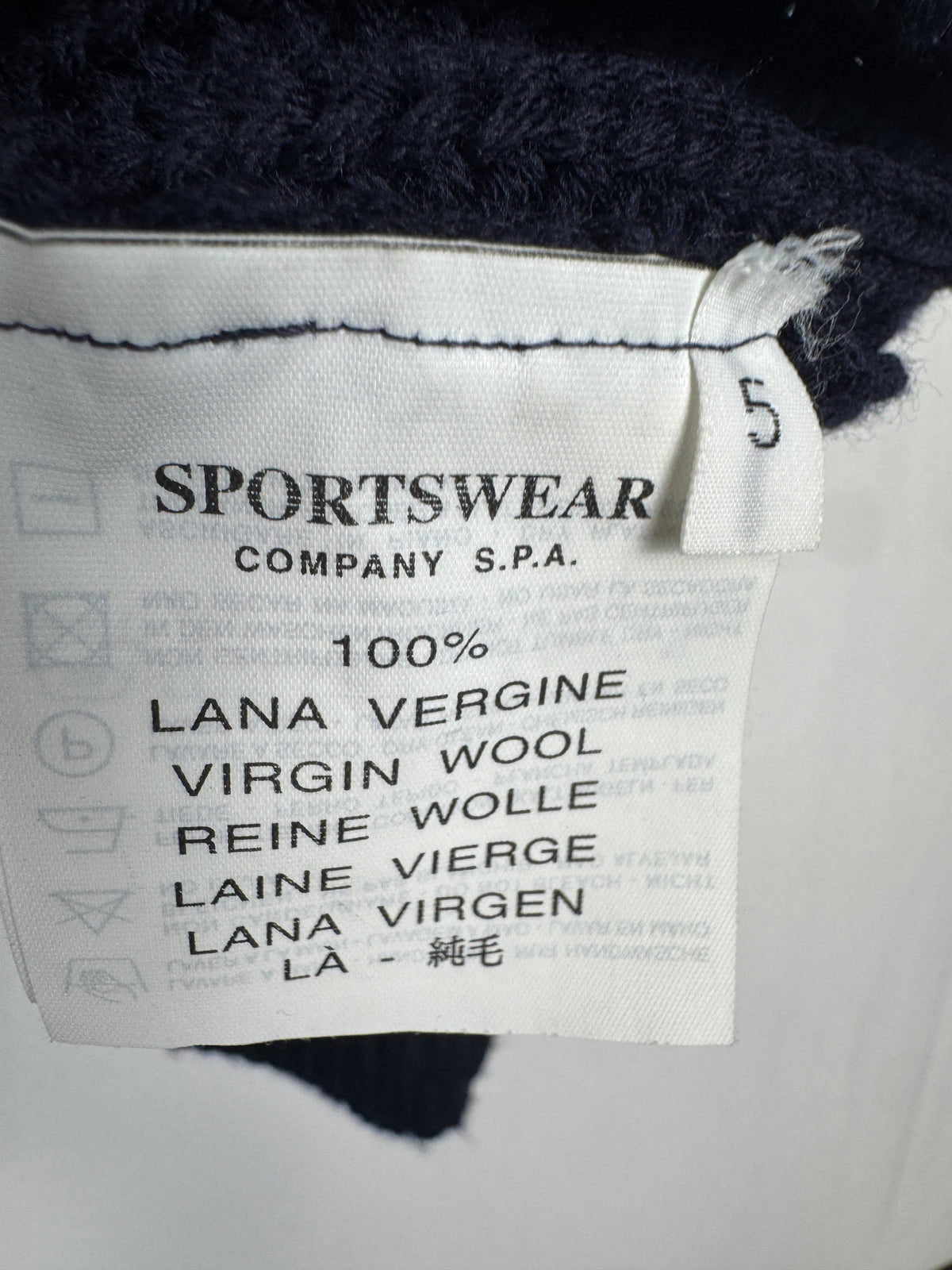 C.P. Company Navy Heavy Knitted Jumper