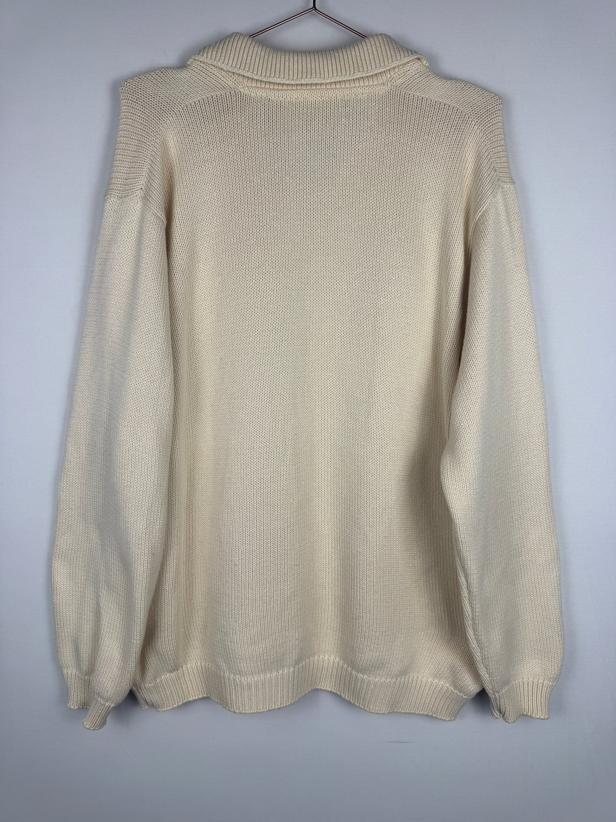 Ralph Lauren Cream V-Neck Knitted Jumper