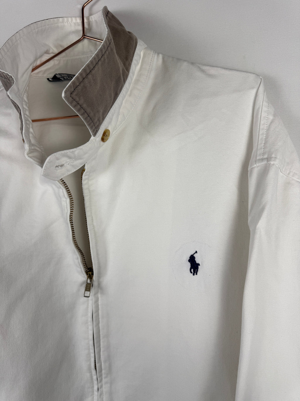 Ralph Lauren White Zip-up Jacket