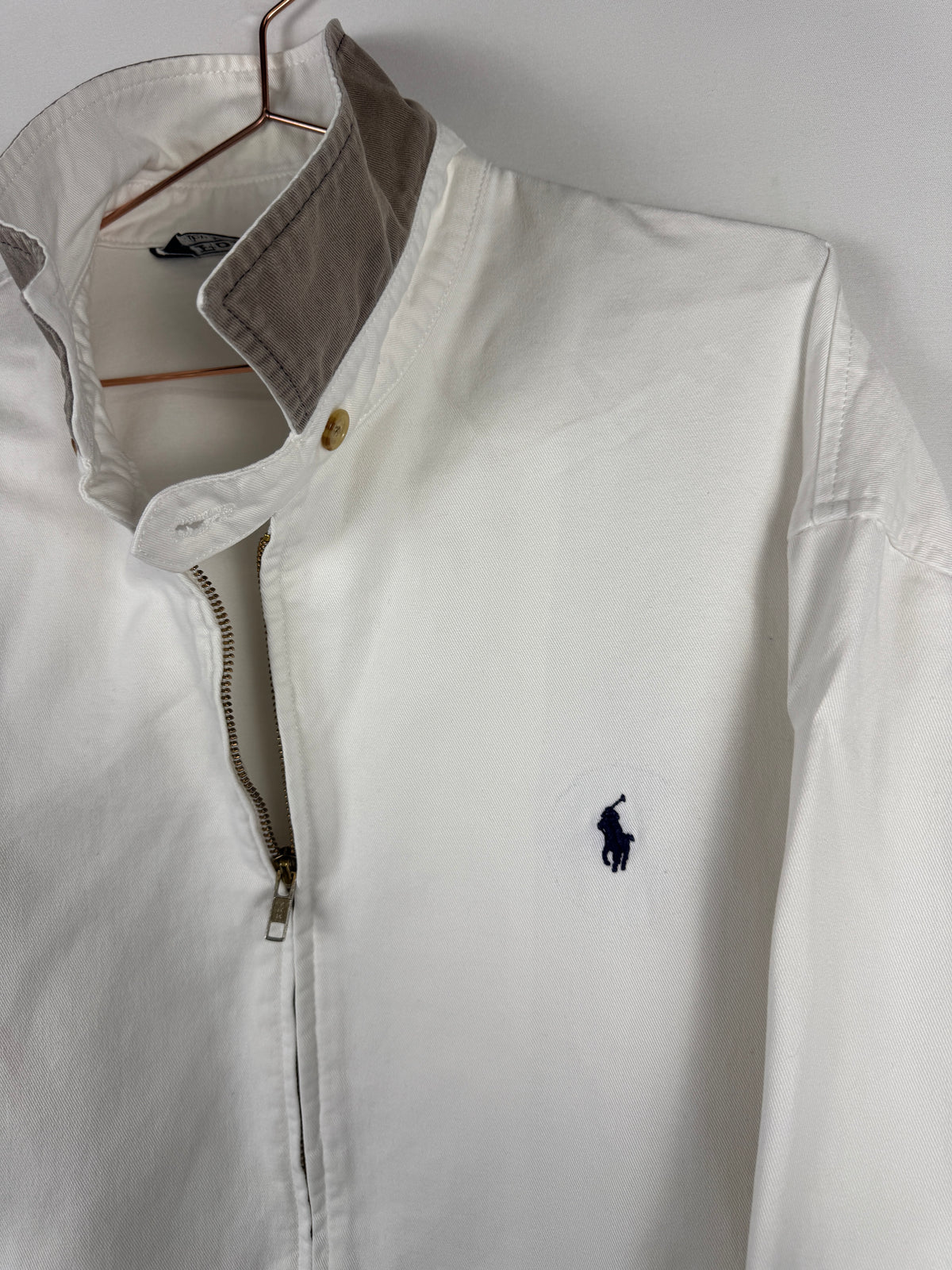 Ralph Lauren White Zip-up Jacket