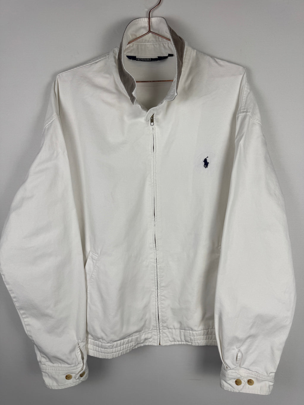 Ralph Lauren White Zip-up Jacket