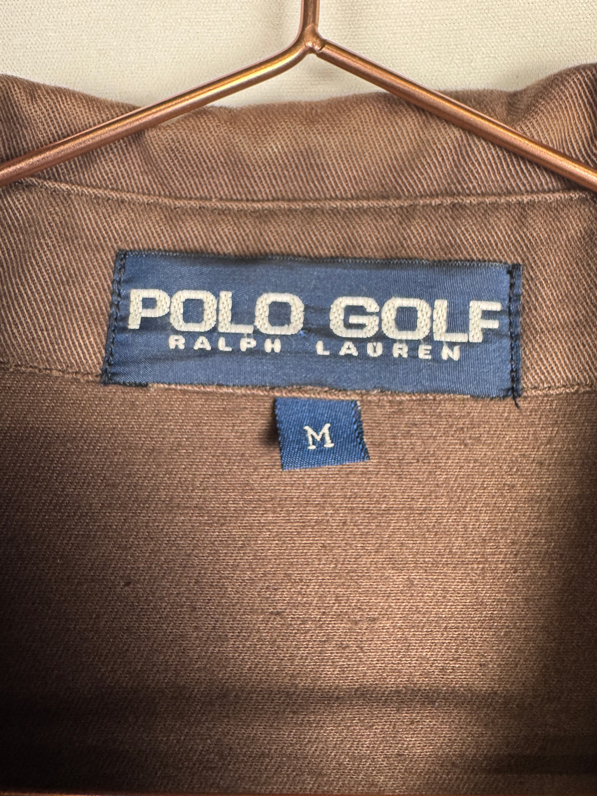 Ralph Lauren Vintage Brown Golf Zip-up Harrington Jacket