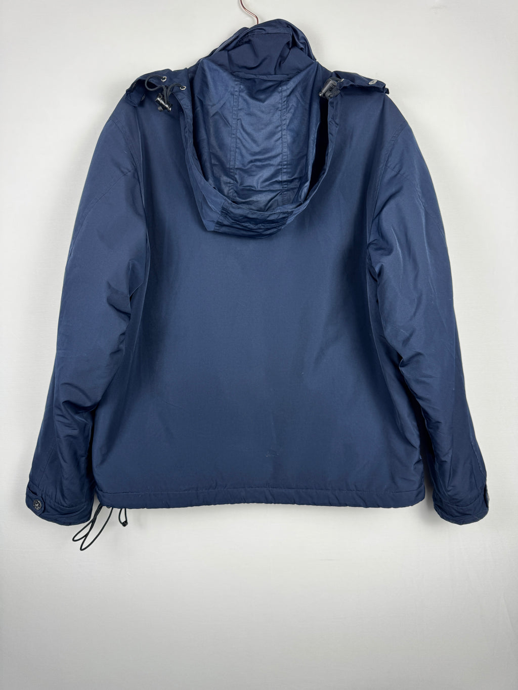 Ralph Lauren Navy Stowaway Hooded Zip-Up Jacket