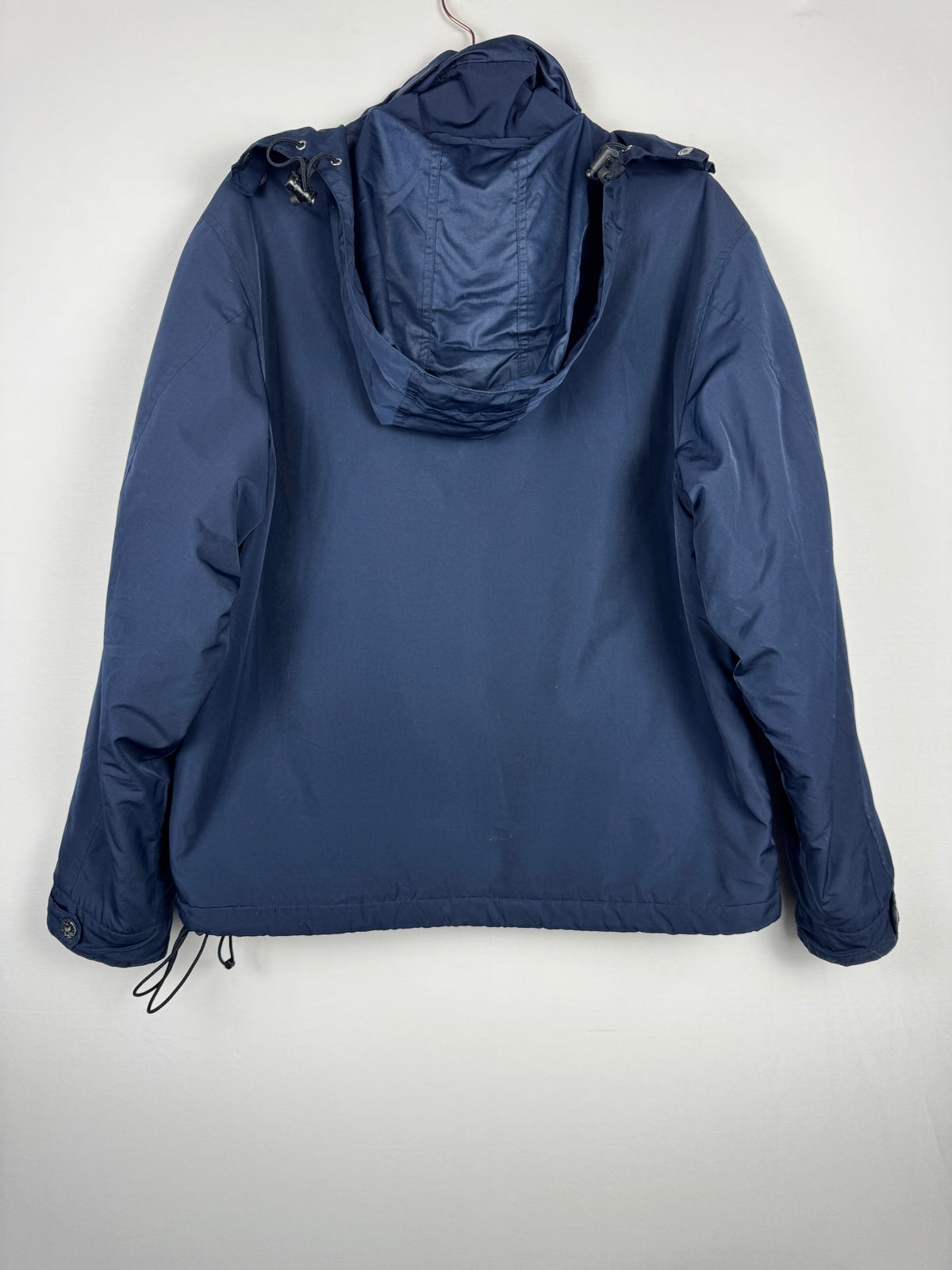 Ralph Lauren Navy Stowaway Hooded Zip-Up Jacket