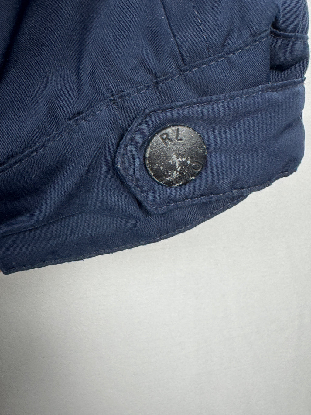 Ralph Lauren Navy Stowaway Hooded Zip-Up Jacket