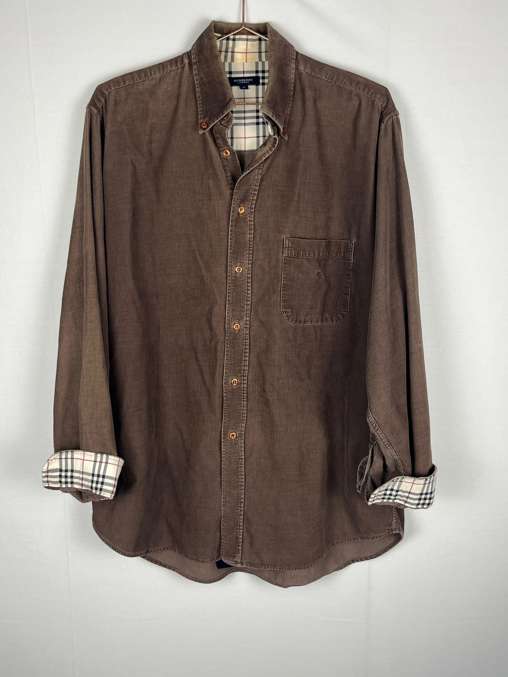 Burberry Brown Corduroy Shirt