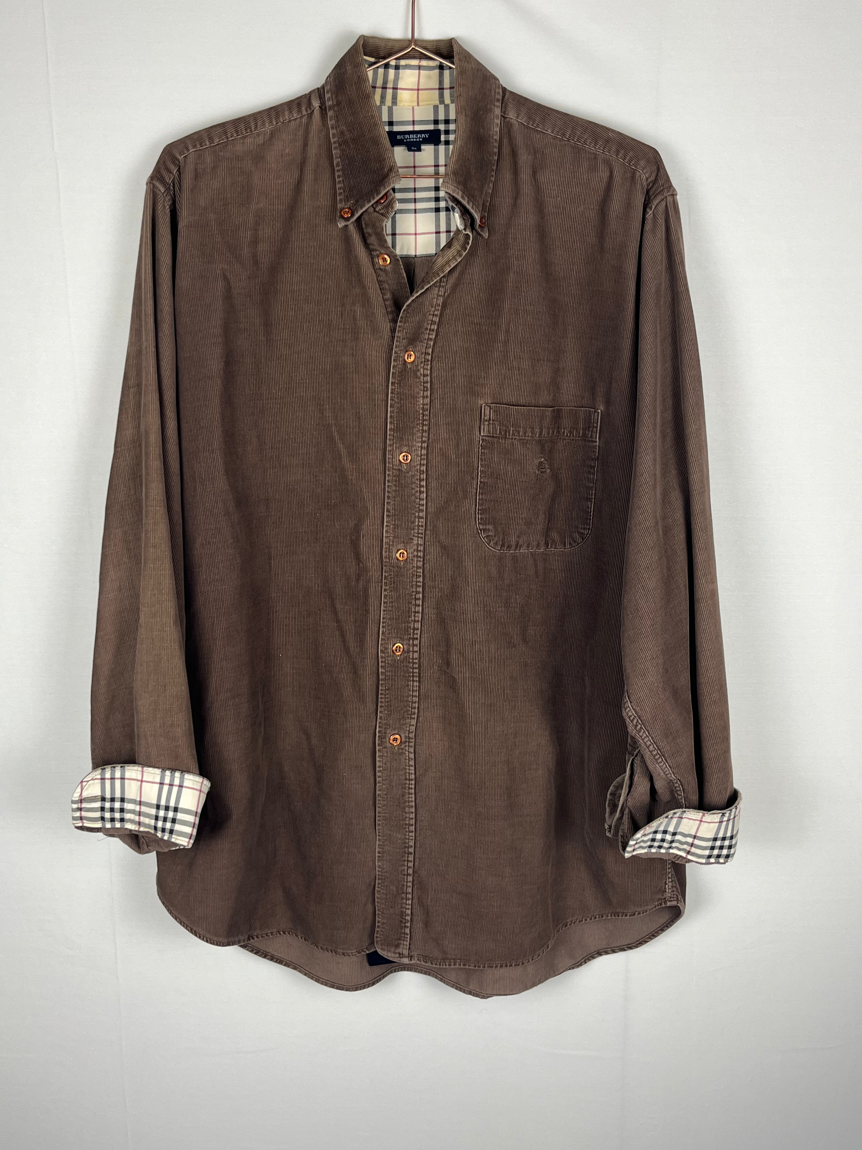 Burberry Brown Corduroy Shirt